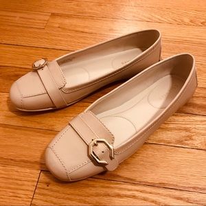 Cole Haan Nude Leather Loafers